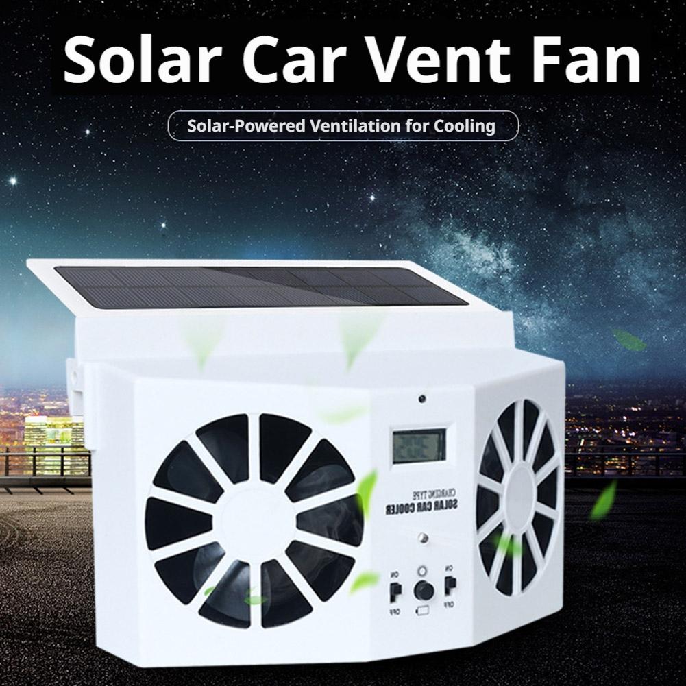 Renewable Energy Fan - Kipas Knalpot Mobil Tenaga Surya USB