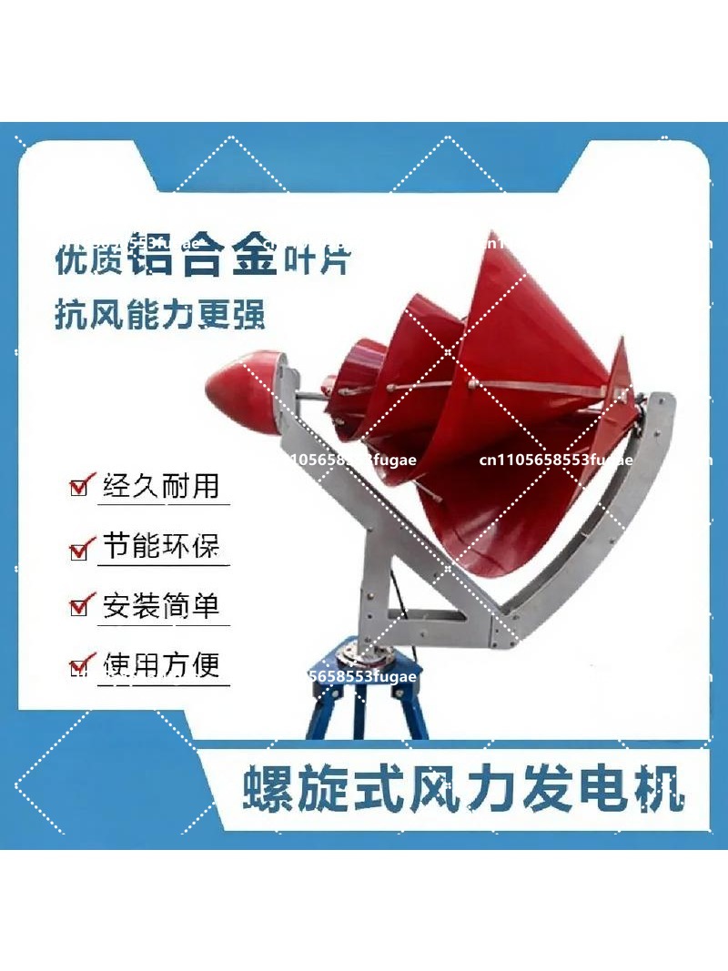 Turbin Angin Spiral 500W denga - Renewable Energy Yes Please ulasan dan harga