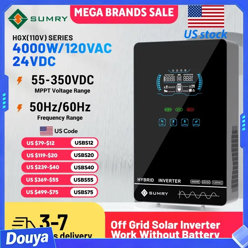 Inverter Surya Off Grid Sumry  - Pure Sine Wave Inverter ulasan dan harga
