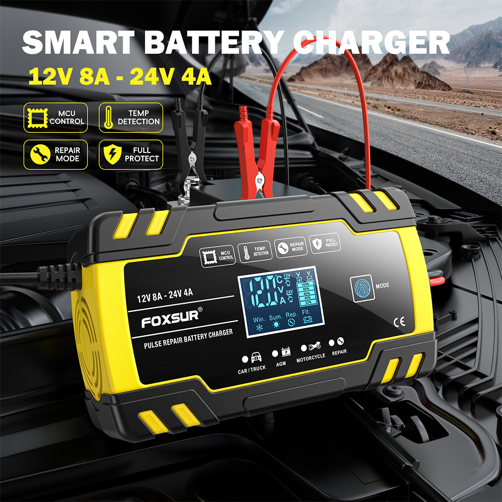 Pengisi Daya Pulse FOXSUR FBC1 - Agm Deep Cycle Battery ulasan dan harga